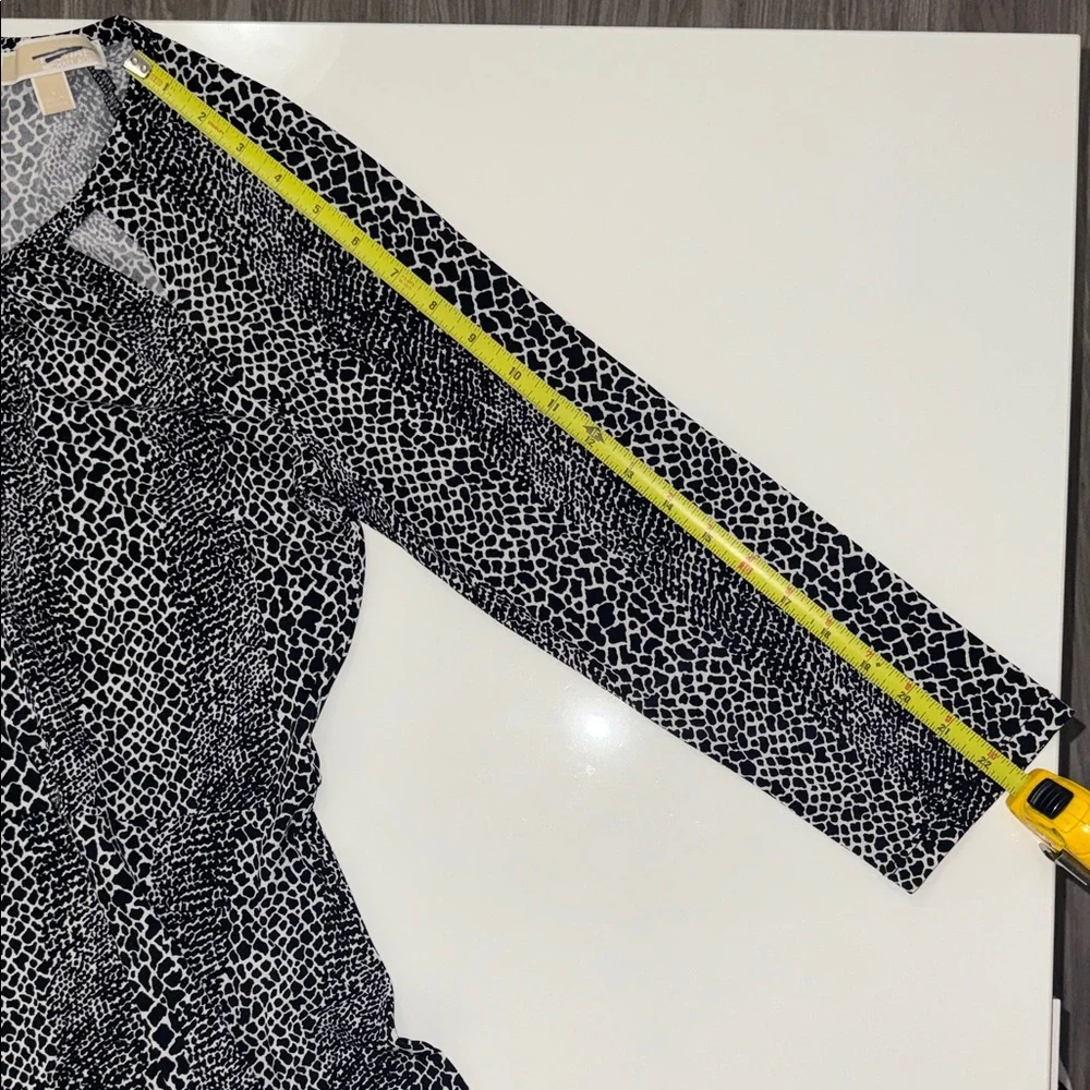 Michael Kors, Size Large, black and white dress